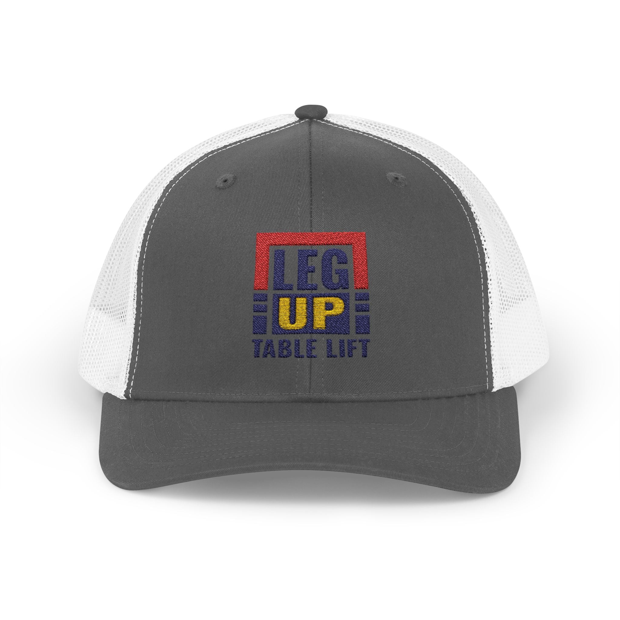 Leg Up Family First Embroidered Trucker Cap